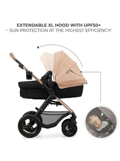 Kinderkraft Moov 2 3-in-1 Travel System with Mink Pro i-Size Car Seat – Sand Beige Kinderkraft Mama's Joy