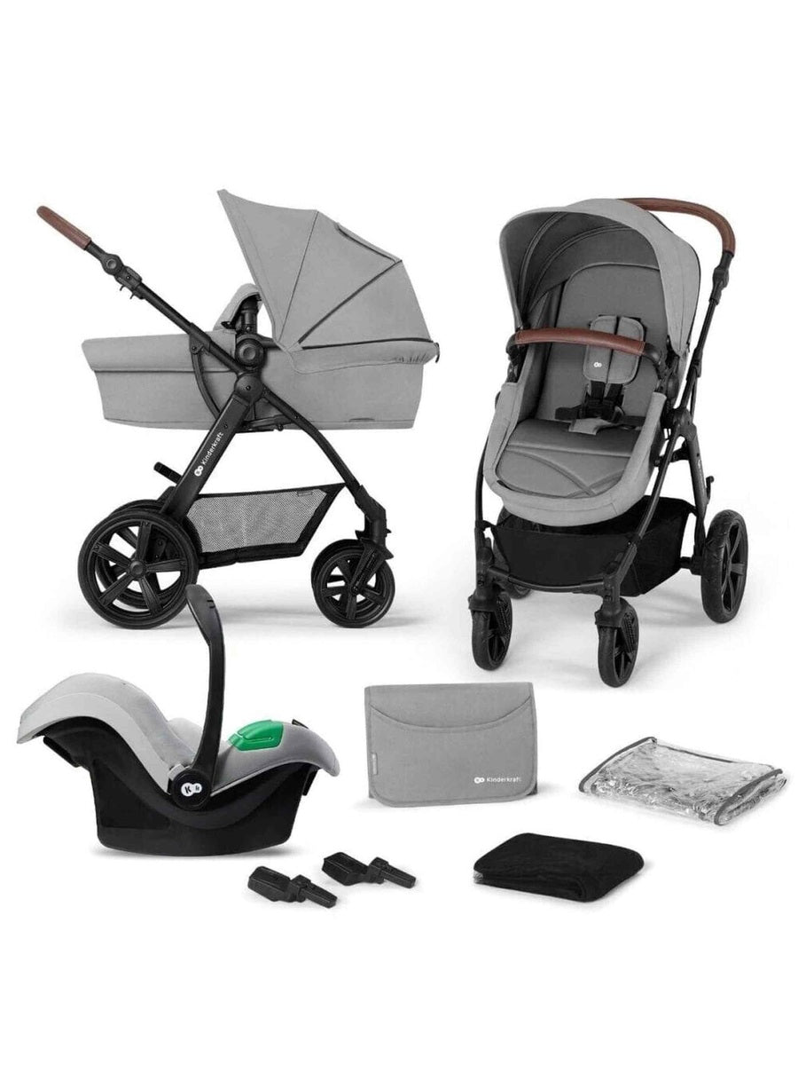 Kinderkraft Moov CT Travel System 3in1 Reversible Pushchair+ Car Seat - Pro Grey Kinderkraft Mama's Joy