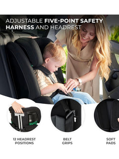 Kinderkraft Safety FIX2 I-Size Baby Booster Child Car Seat ISOFIX - Grey Kinderkraft Mama's Joy