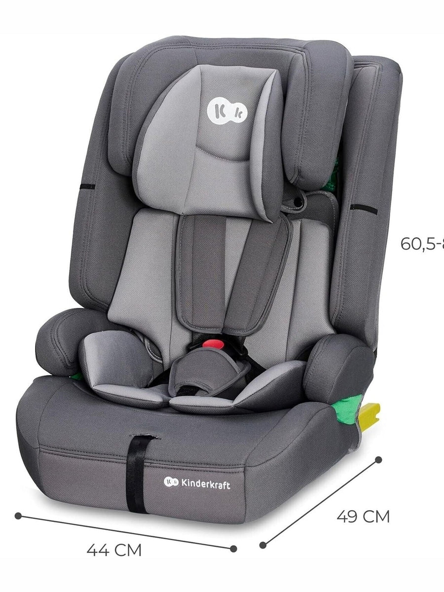 Kinderkraft Safety FIX2 I-Size Baby Booster Child Car Seat ISOFIX - Grey Kinderkraft Mama's Joy