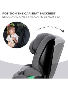 Kinderkraft Safety FIX2 I-Size Baby Booster Child Car Seat ISOFIX - Grey Kinderkraft Mama's Joy