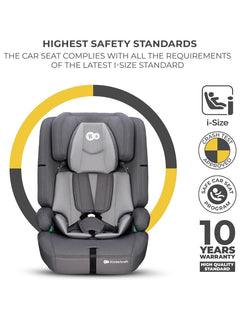 Kinderkraft Safety FIX2 I-Size Baby Booster Child Car Seat ISOFIX - Grey Kinderkraft Mama's Joy