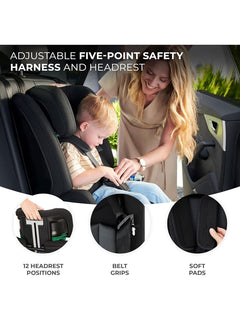 Kinderkraft Safety FIX2 I-Size Baby Booster Child Car Seat ISOFIX - Grey Kinderkraft Mama's Joy