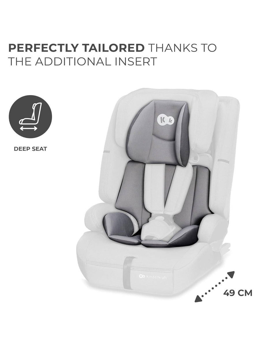 Kinderkraft Safety FIX2 I-Size Baby Booster Child Car Seat ISOFIX - Grey Kinderkraft Mama's Joy