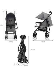 Kinderkraft Tik Lightweight Stroller. Baby Pushchair up to 17kg – Stone Grey Kinderkraft Mama's Joy
