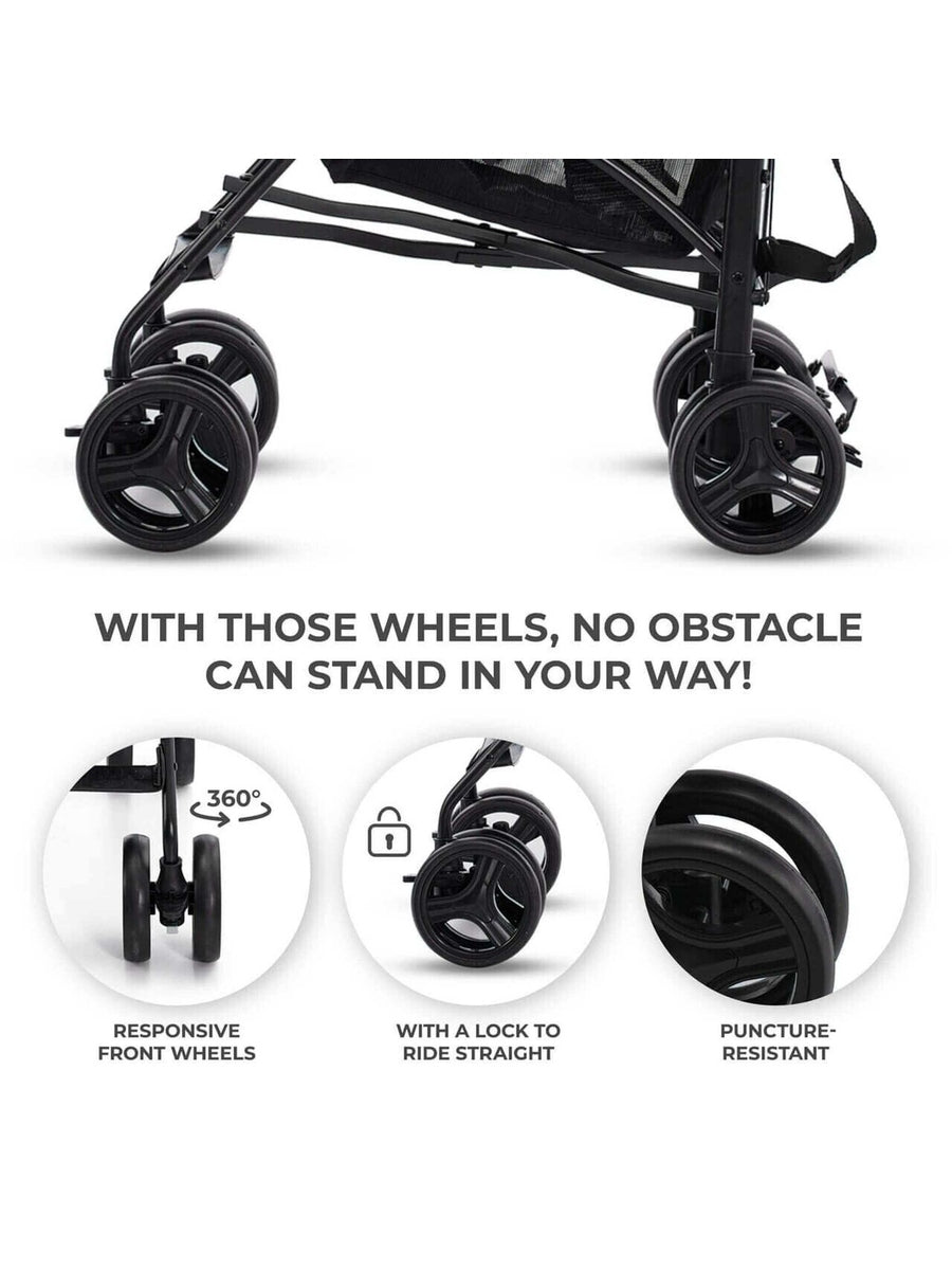 Kinderkraft Tik Lightweight Stroller. Baby Pushchair up to 17kg – Stone Grey Kinderkraft Mama's Joy