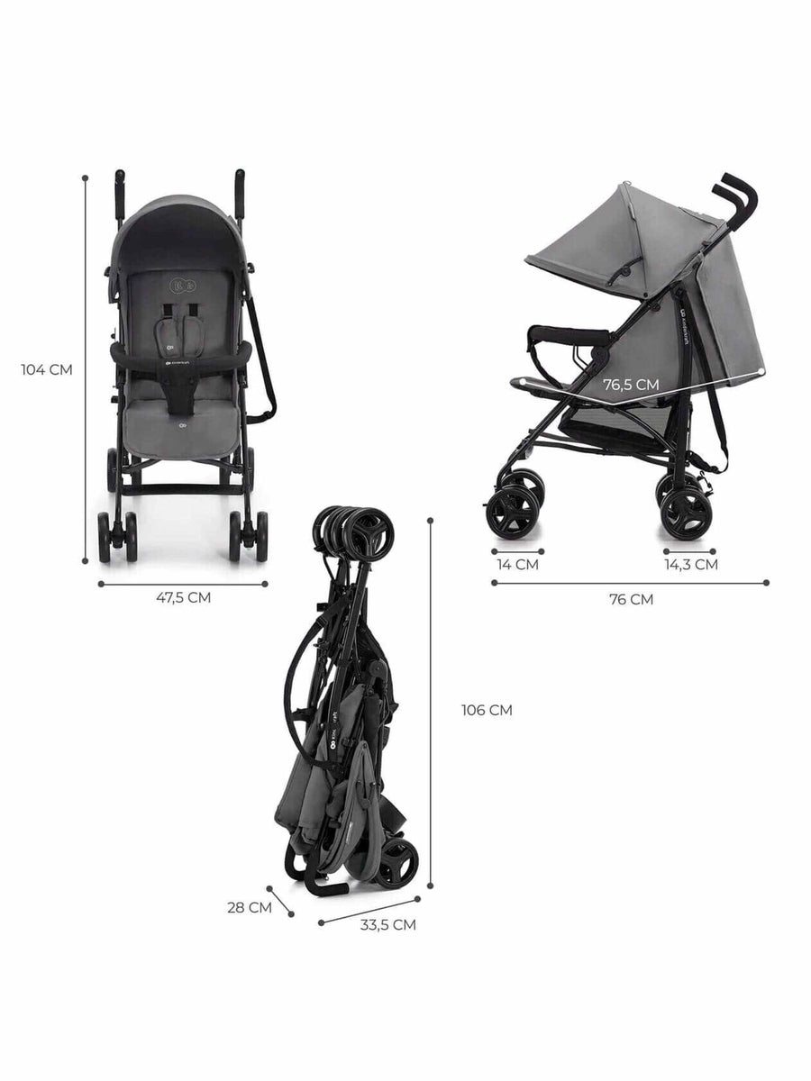 Kinderkraft Tik Lightweight Stroller. Baby Pushchair up to 17kg – Stone Grey Kinderkraft Mama's Joy