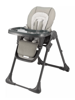 Kinderkraft Tummie, 2-in-1 Baby Hign Chair Bouncer Ergonomic Comfortable Grey Kinderkraft Mama's Joy