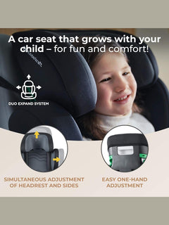 Kinderkraft XPAND2 I-Size 100-150cm Car Seat for Children 3.5 to 12 Years ISOFIX Black Kinderkraft Mama's Joy