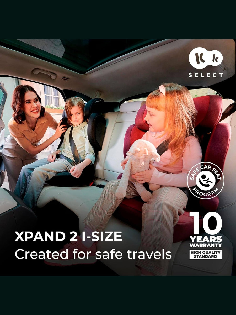 Kinderkraft XPAND2 I-Size 100-150cm Car Seat for Children 3.5 to 12 Years ISOFIX Black Kinderkraft Mama's Joy