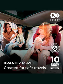 Kinderkraft XPAND2 I-Size 100-150cm Car Seat for Children 3.5 to 12 Years ISOFIX Black Kinderkraft Mama's Joy