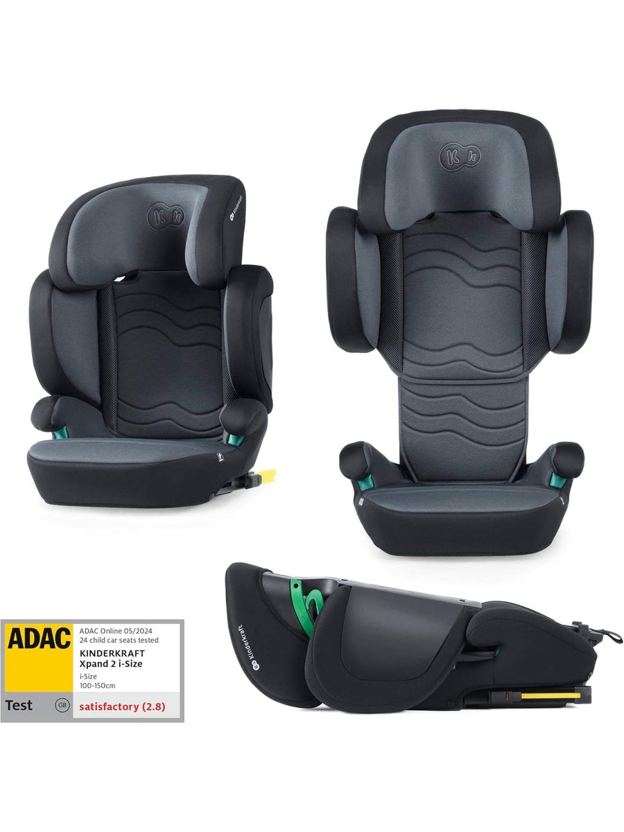 Kinderkraft XPAND2 I-Size 100-150cm Car Seat for Children 3.5 to 12 Years ISOFIX Black Kinderkraft Mama's Joy
