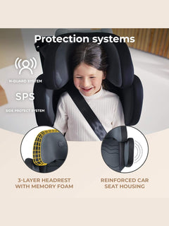 Kinderkraft XPAND2 I-Size 100-150cm Car Seat for Children 3.5 to 12 Years ISOFIX Black Kinderkraft Mama's Joy