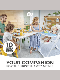 Kinderkraft Yummy High Baby Feeding Chair Foldable with Adjustable Height-Grey Kinderkraft Mama's Joy