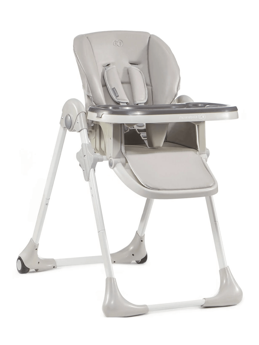 Kinderkraft Yummy High Baby Feeding Chair Foldable with Adjustable Height-Grey Kinderkraft Mama's Joy