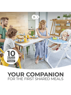 Kinderkraft Yummy High Baby Feeding Chair Foldable with Adjustable Height-Grey Kinderkraft Mama's Joy