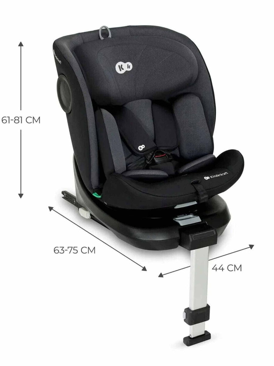 Kinderkraft i-360 Rotating Swivel Baby Infant Car Seat With ISOFIX i-Size- Black Kinderkraft Mama's Joy