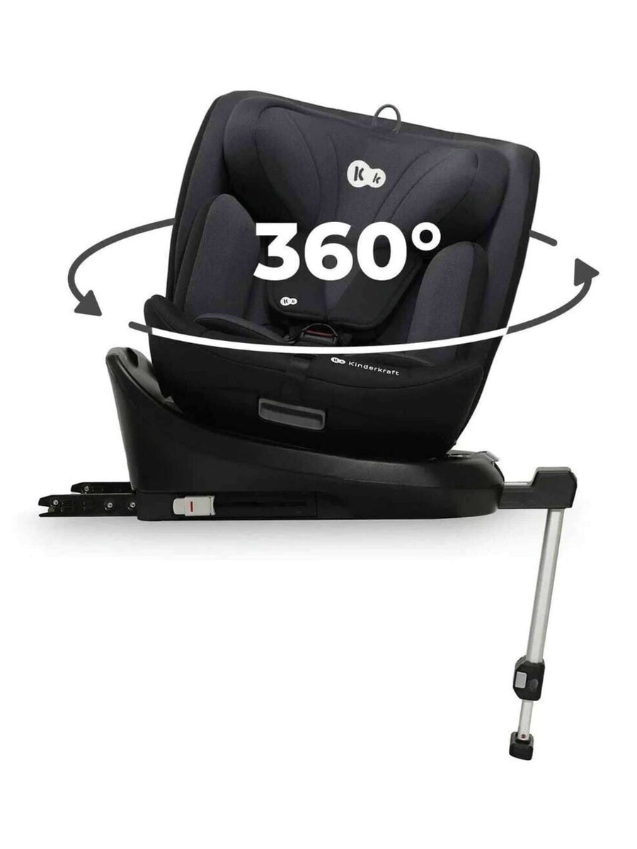 Kinderkraft i-360 Rotating Swivel Baby Infant Car Seat With ISOFIX i-Size- Black Kinderkraft Mama's Joy