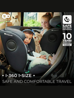 Kinderkraft i-360 Rotating Swivel Baby Infant Car Seat With ISOFIX i-Size- Black Kinderkraft Mama's Joy