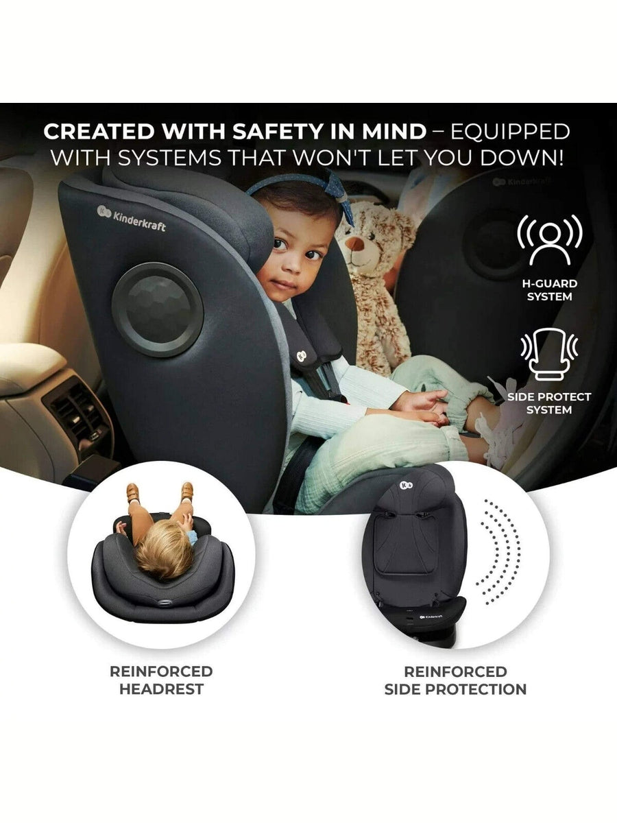 Kinderkraft i-360 Rotating Swivel Baby Infant Car Seat With ISOFIX i-Size- Black Kinderkraft Mama's Joy