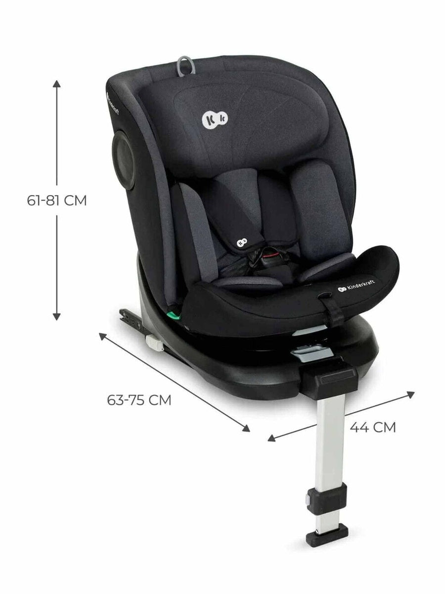 Kinderkraft i-360 Rotating Swivel Baby Infant Car Seat With ISOFIX i-Size- Black Kinderkraft Mama's Joy