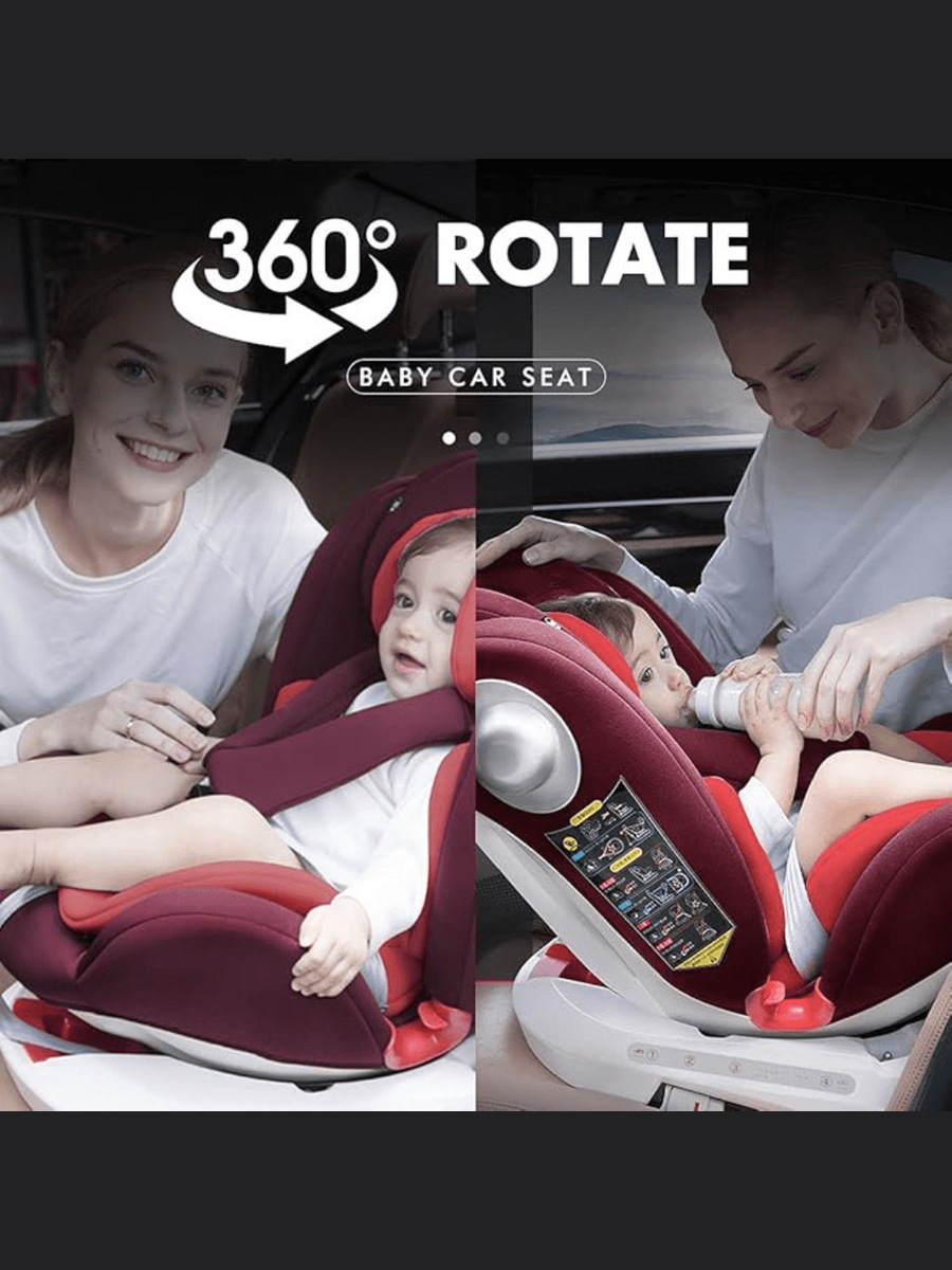 LETTAS 360° Rotation Baby Car Seat with Isofix, Group 0+/1/2/3 Birth to 12 Years Lettas Mama's Joy