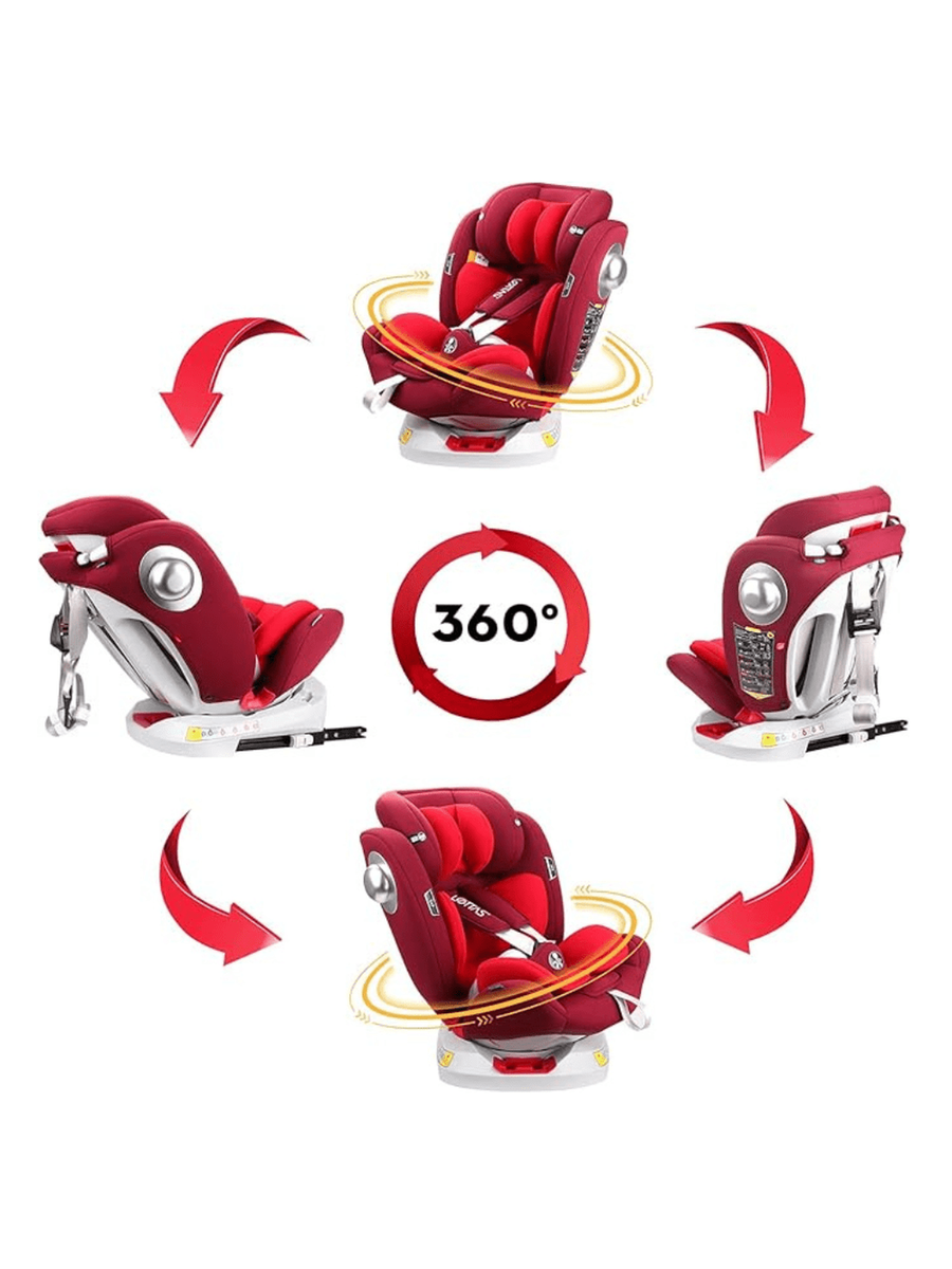 LETTAS 360° Rotation Baby Car Seat with Isofix, Group 0+/1/2/3 Birth to 12 Years Lettas Mama's Joy