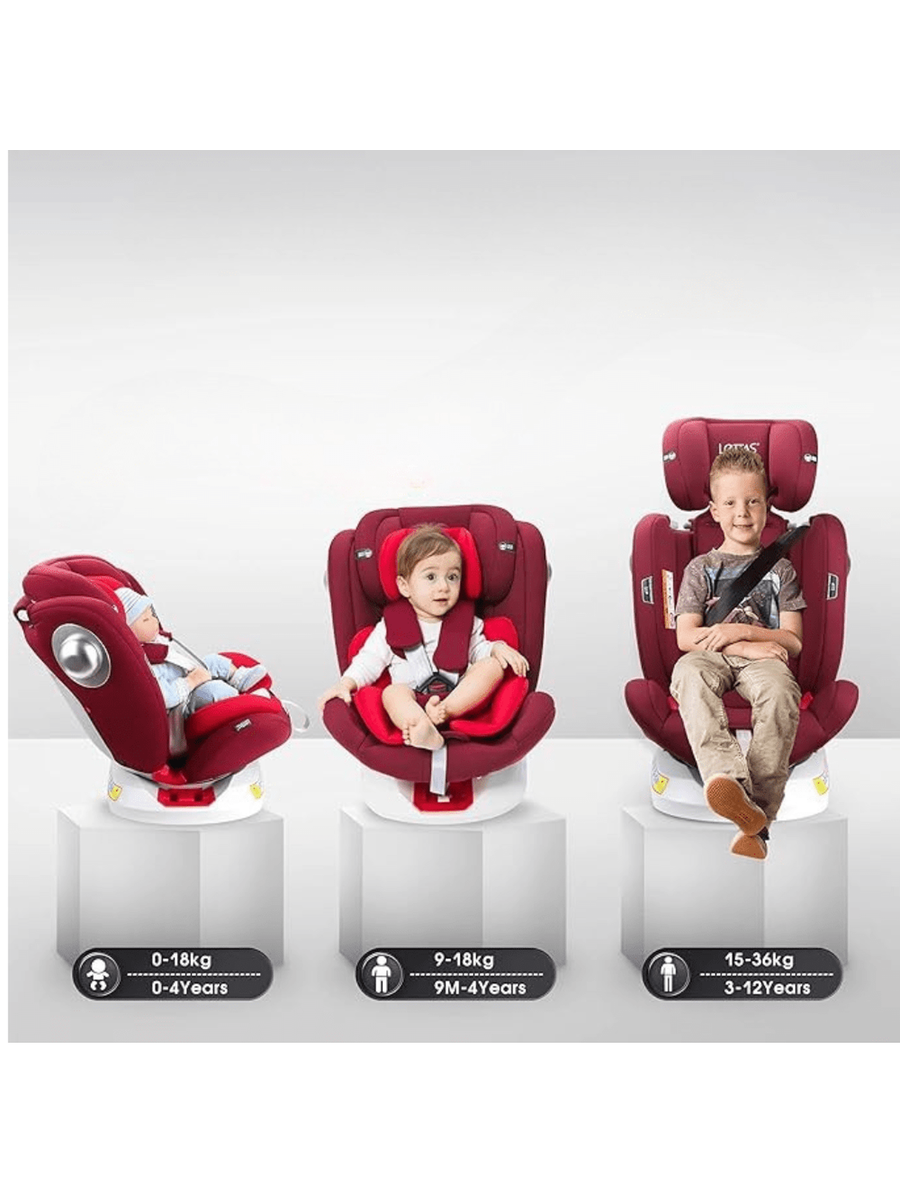 LETTAS 360° Rotation Baby Car Seat with Isofix, Group 0+/1/2/3 Birth to 12 Years Lettas Mama's Joy