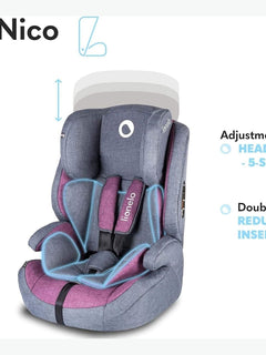 LIONELO Nico Car Seat Group I II III, Advanced Side Protection 5-Point Harness Lionelo Mama's Joy