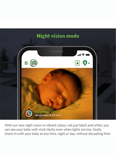 LeapFrog Baby Monitor with Motorized Pan and Tilt Camera – White LF1911HD Leap Frog Mama's Joy