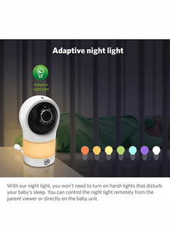 LeapFrog Baby Monitor with Motorized Pan and Tilt Camera – White LF1911HD Leap Frog Mama's Joy