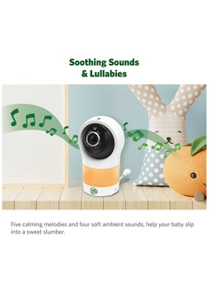 LeapFrog Baby Monitor with Motorized Pan and Tilt Camera – White LF1911HD Leap Frog Mama's Joy