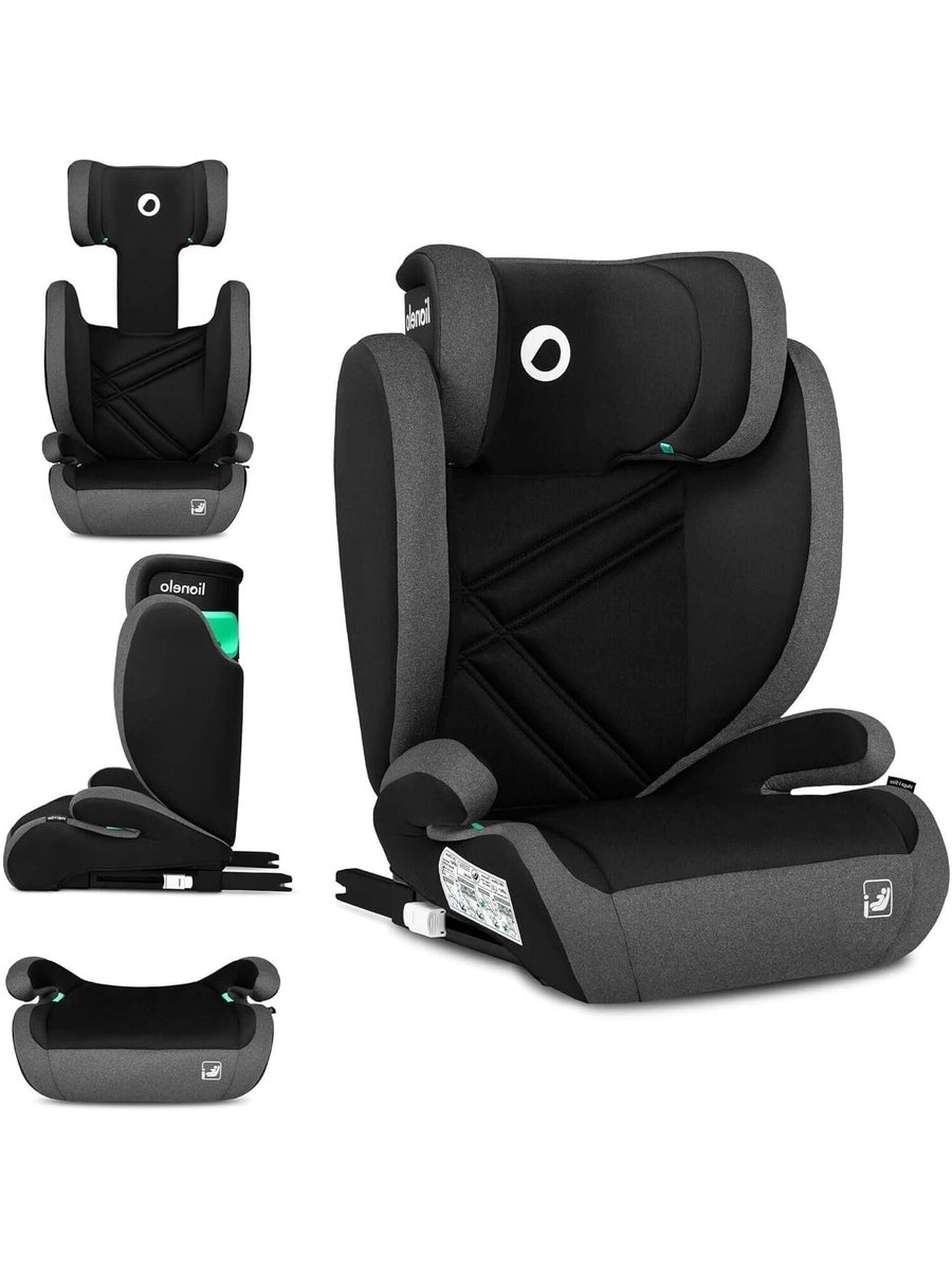 Lionelo Hugo i-Size Child Car Seat with ISOFIX-Black Grey Lionelo Mama's Joy