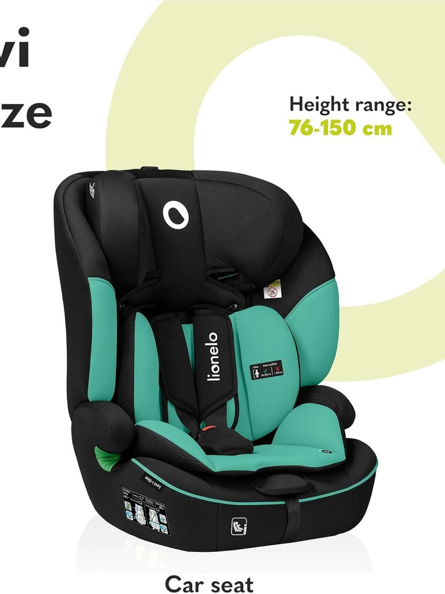 Lionelo Levi I-Size Car Seat 9-36kg Infant to 12 Years Side Protection - Green Lionelo Mama's Joy