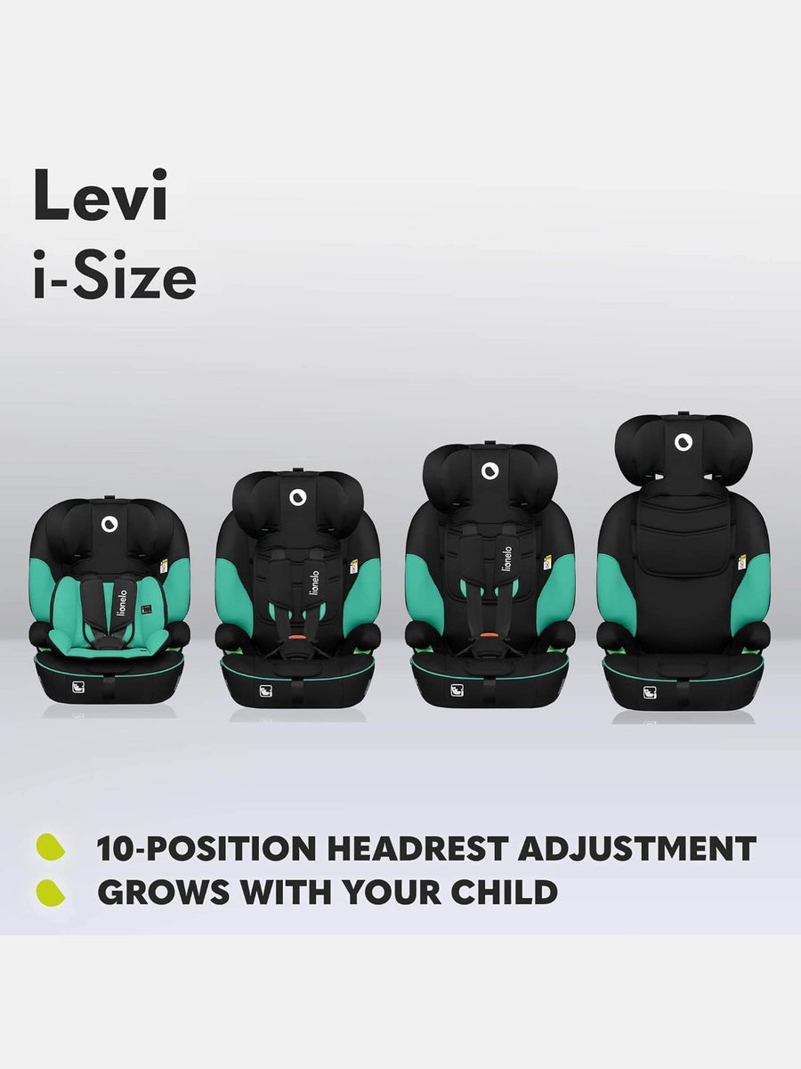 Lionelo Levi I-Size Car Seat 9-36kg Infant to 12 Years Side Protection - Green Lionelo Mama's Joy