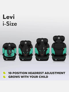 Lionelo Levi I-Size Car Seat 9-36kg Infant to 12 Years Side Protection - Green Lionelo Mama's Joy
