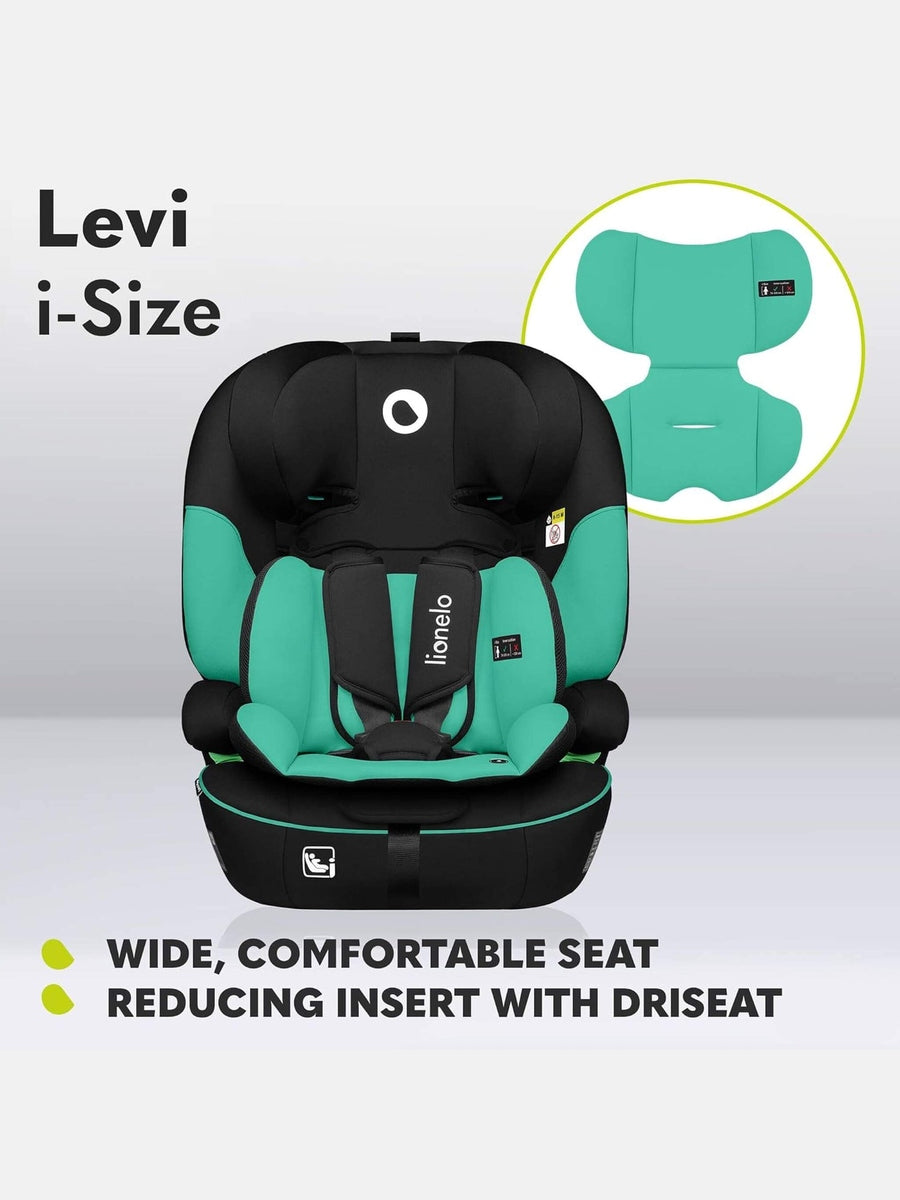 Lionelo Levi I-Size Car Seat 9-36kg Infant to 12 Years Side Protection - Green Lionelo Mama's Joy
