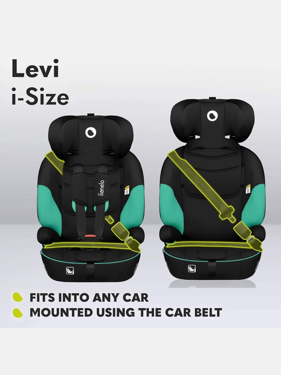 Lionelo Levi I-Size Car Seat 9-36kg Infant to 12 Years Side Protection - Green Lionelo Mama's Joy