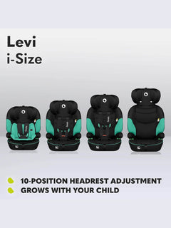 Lionelo Levi I-Size Car Seat 9-36kg Infant to 12 Years Side Protection - Green Lionelo Mama's Joy