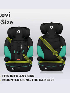 Lionelo Levi I-Size Car Seat 9-36kg Infant to 12 Years Side Protection - Green Lionelo Mama's Joy