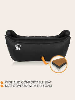 Lionelo Luuk I-Size Booster Car Seat for Kids 22-36kg/125-150cm Black Lionelo Mama's Joy