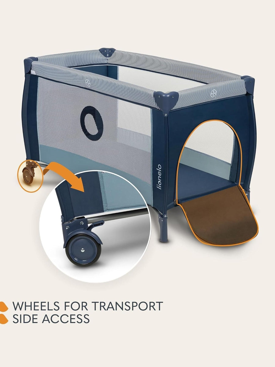 Lionelo Sven Plus 2-in-1 Travel Cot & Portable Baby Zone 0–36 Months