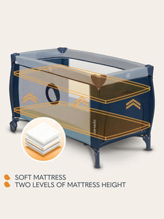 Lionelo Sven Plus 2-in-1 Travel Cot & Portable Baby Zone 0–36 Months Lionelo Mama's Joy