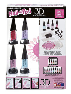 MGA Nail-a-Peel 3D Manicure Theme Sugar Rush Rock Out Kits w/ 50+ Designs Girly MGA Mama's Joy