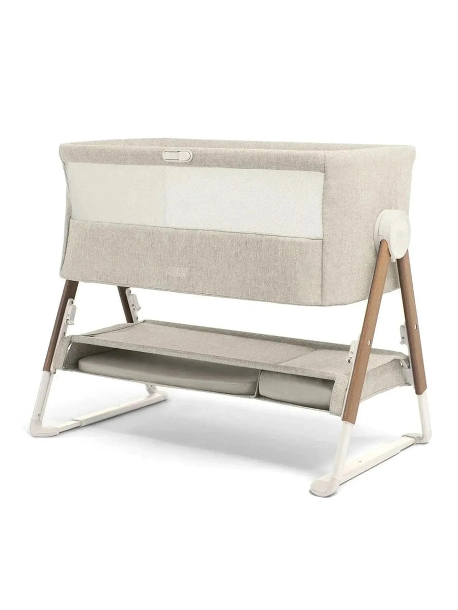 Mamas & Papas Lua Bedside Crib – Fawn Beige | Adjustable Co-Sleeping Crib Mamas & Papas Mama's Joy