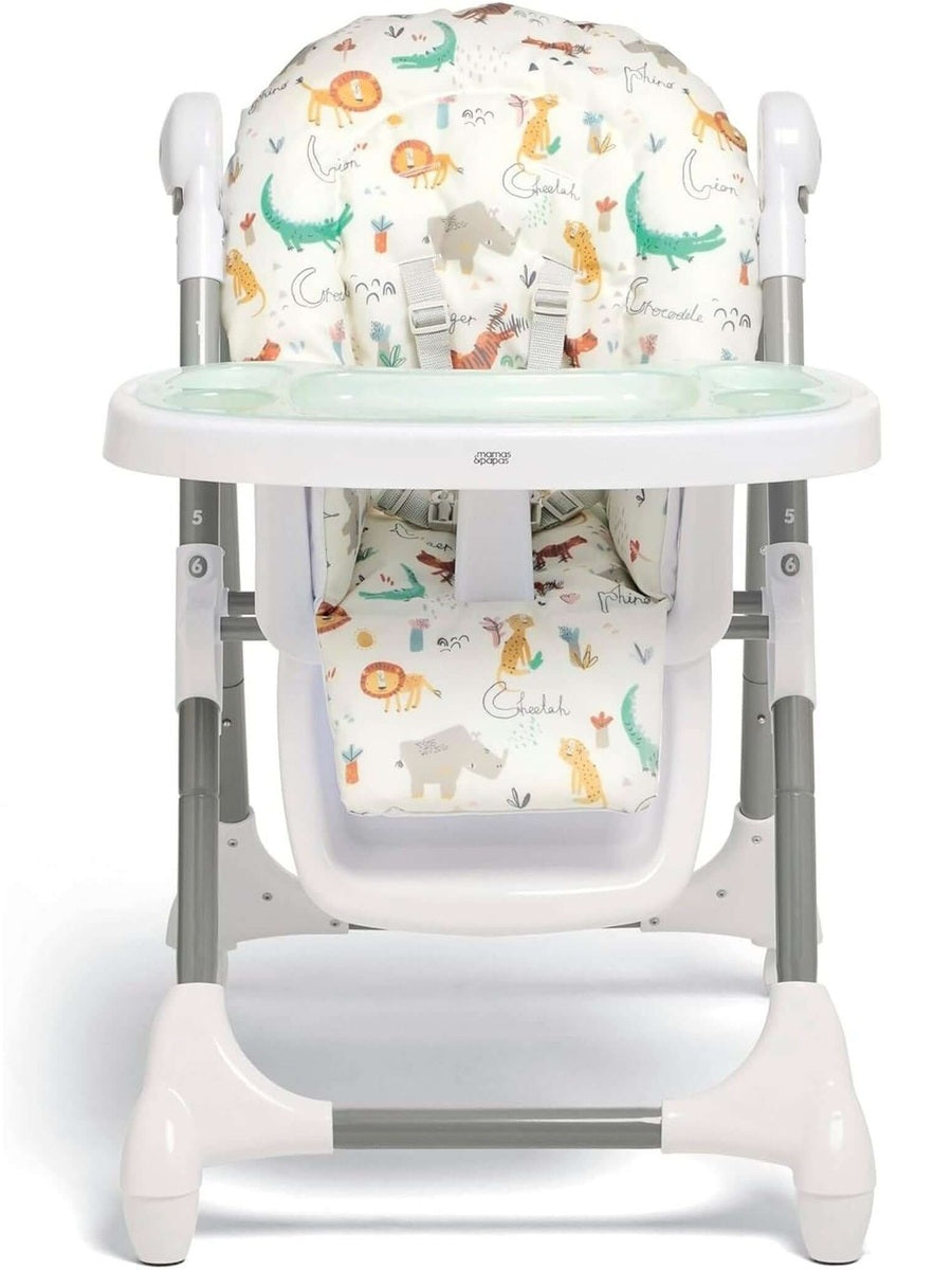 Mamas & Papas Snax Low Adjustable Highchair with Removable Tray – Jungle Alphabet Mamas & Papas Mama's Joy