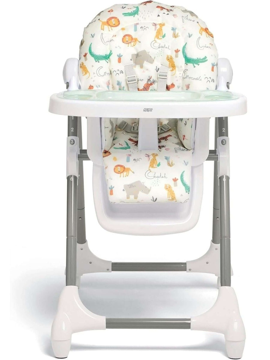 Mamas & Papas Snax Low Adjustable Highchair with Removable Tray – Jungle Alphabet Mamas & Papas Mama's Joy