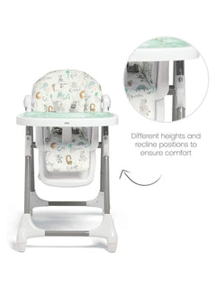 Mamas & Papas Snax Low Adjustable Highchair with Removable Tray – Animal Alphabet mamas & papas Mama's Joy