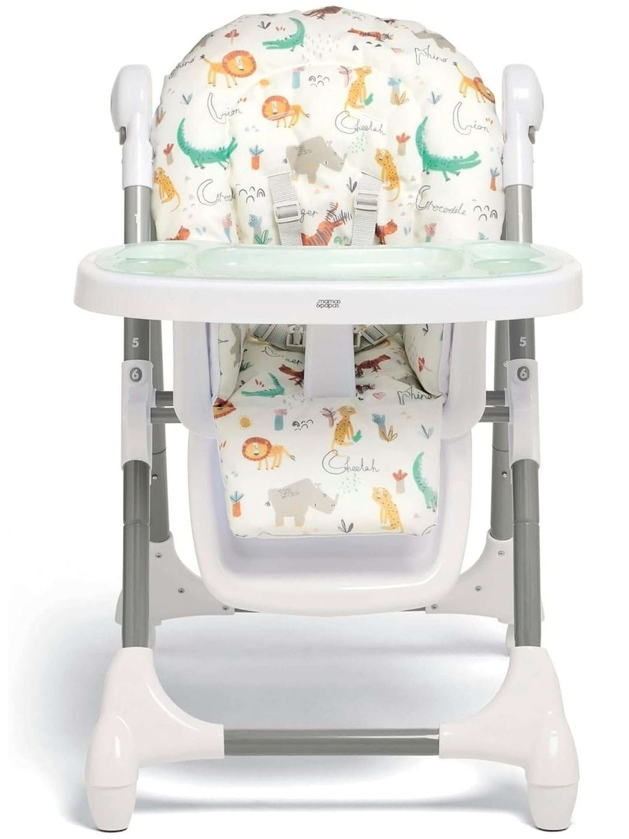 Mamas & Papas Snax Low Adjustable Highchair with Removable Tray – Jungle Alphabet Mamas & Papas Mama's Joy