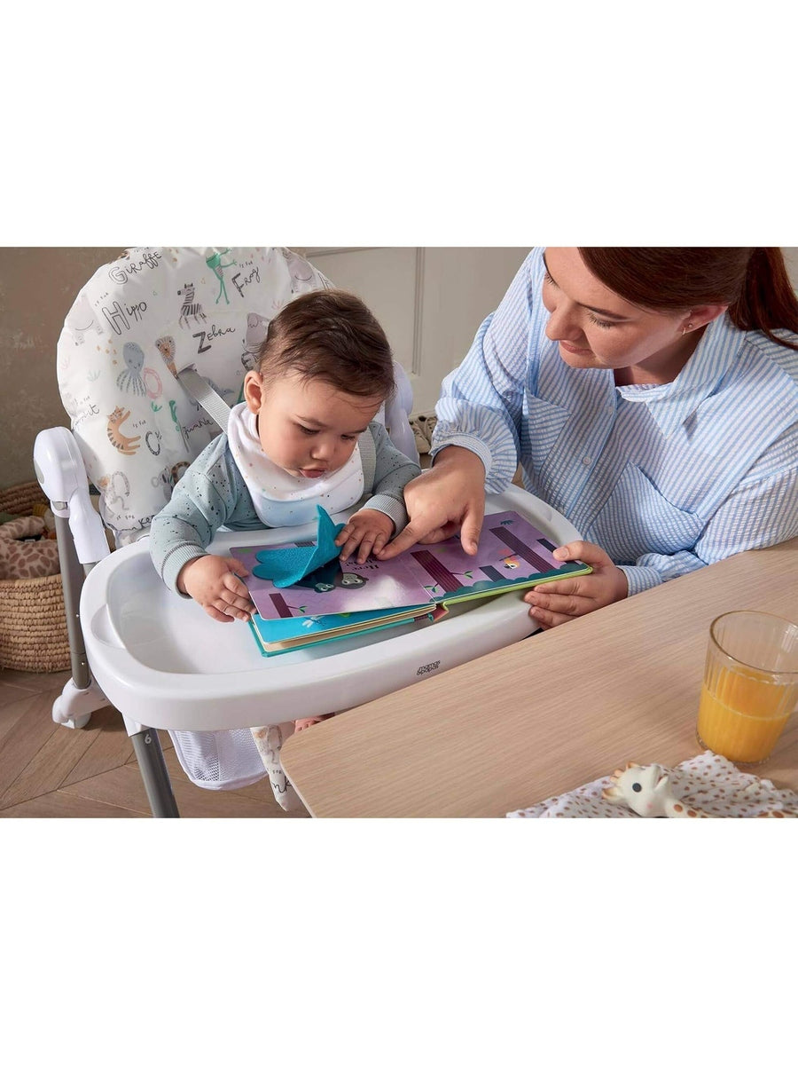 Mamas & Papas Snax Low Adjustable Highchair with Removable Tray – Animal Alphabet mamas & papas Mama's Joy